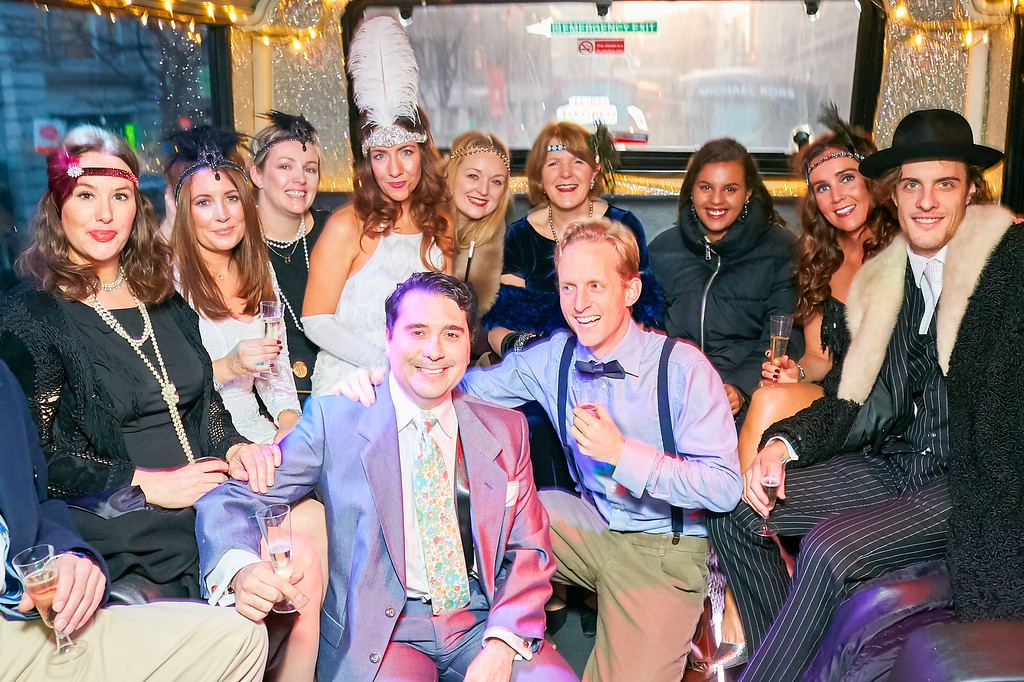 Corporate event on the party bus