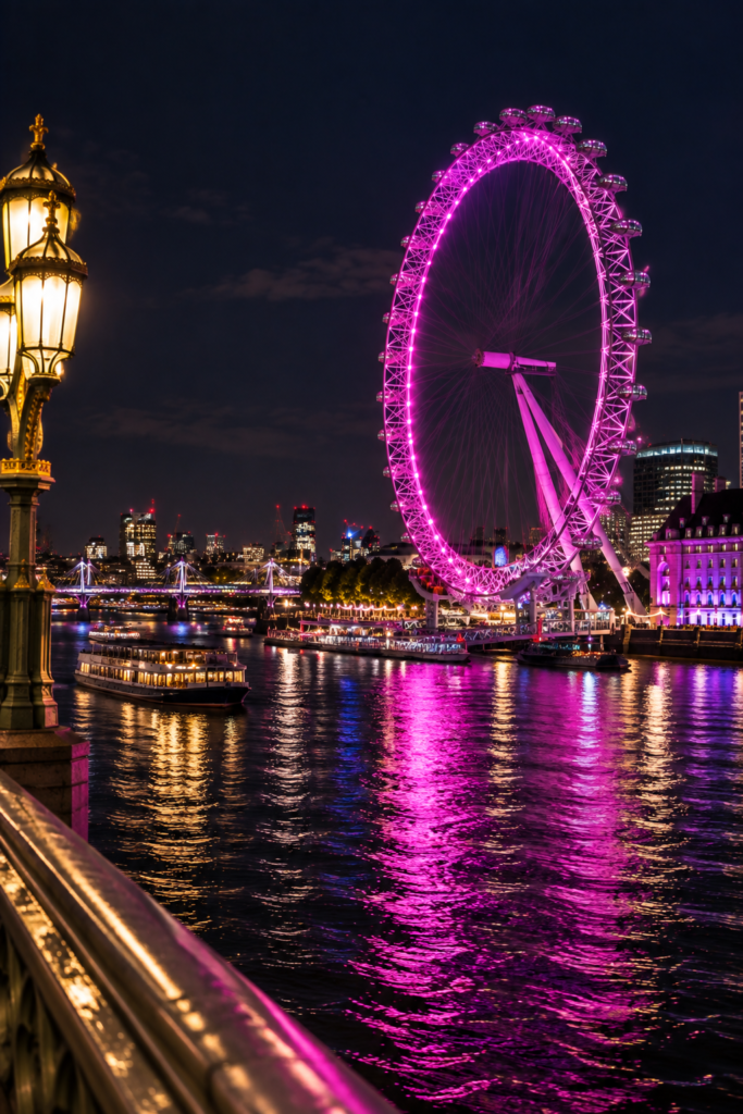 London Eye at night, London