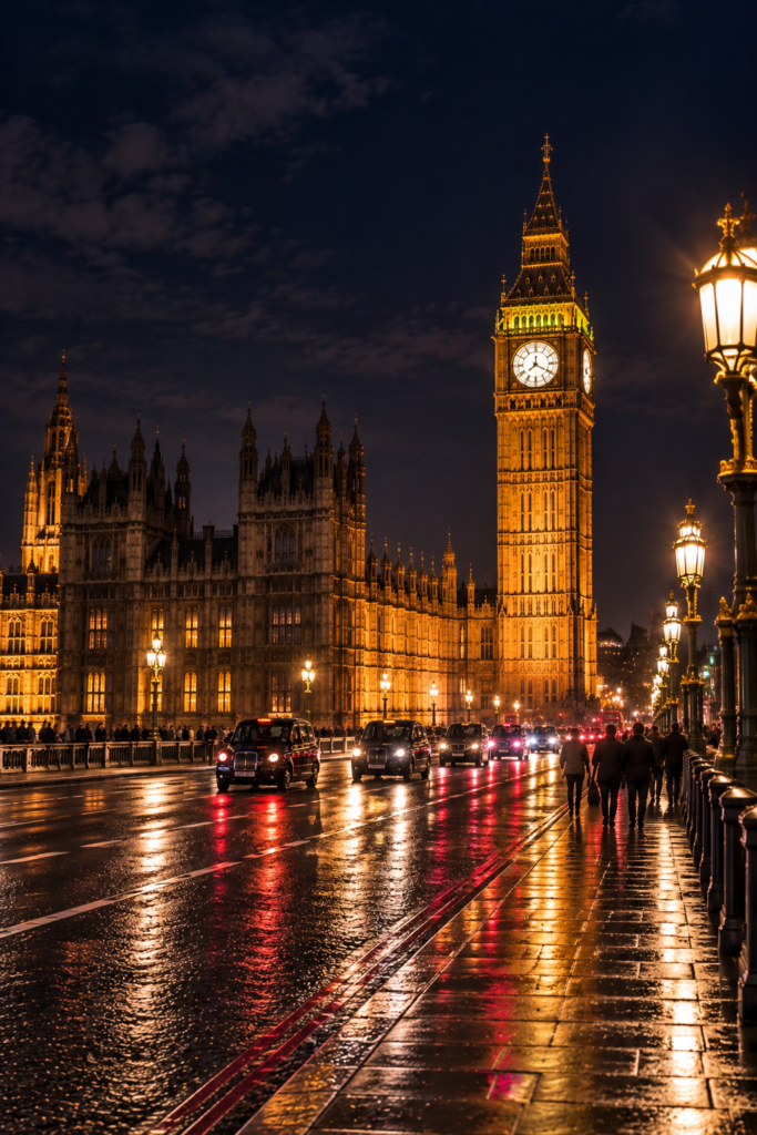 Big Ben and the Houses of Parliament at night, London